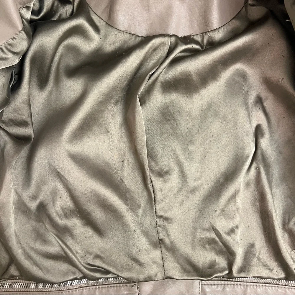 BLANK NYC Faux Leather Moto Jacket-Tan Brown - Picture 13 of 15